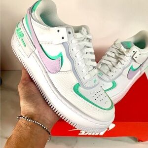Nike Air Force 1 Shadow White Infinity Lilac Sz 5.5 Women CU8591 103